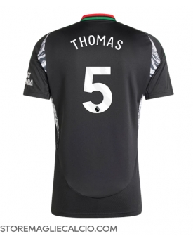 Arsenal Thomas Partey #5 Maglia Gara Trasferta Repliche 2024-25